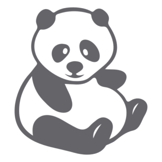 Fat Panda Decal (Grey)
